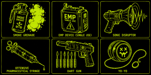Heavy ranged weapons illustration